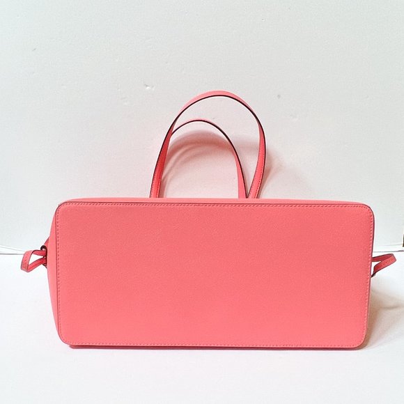 Michael Kors Gilly Large Drawstring Travel Tote Shoulder Bag Grapefruit Pink - Picture 4 of 10